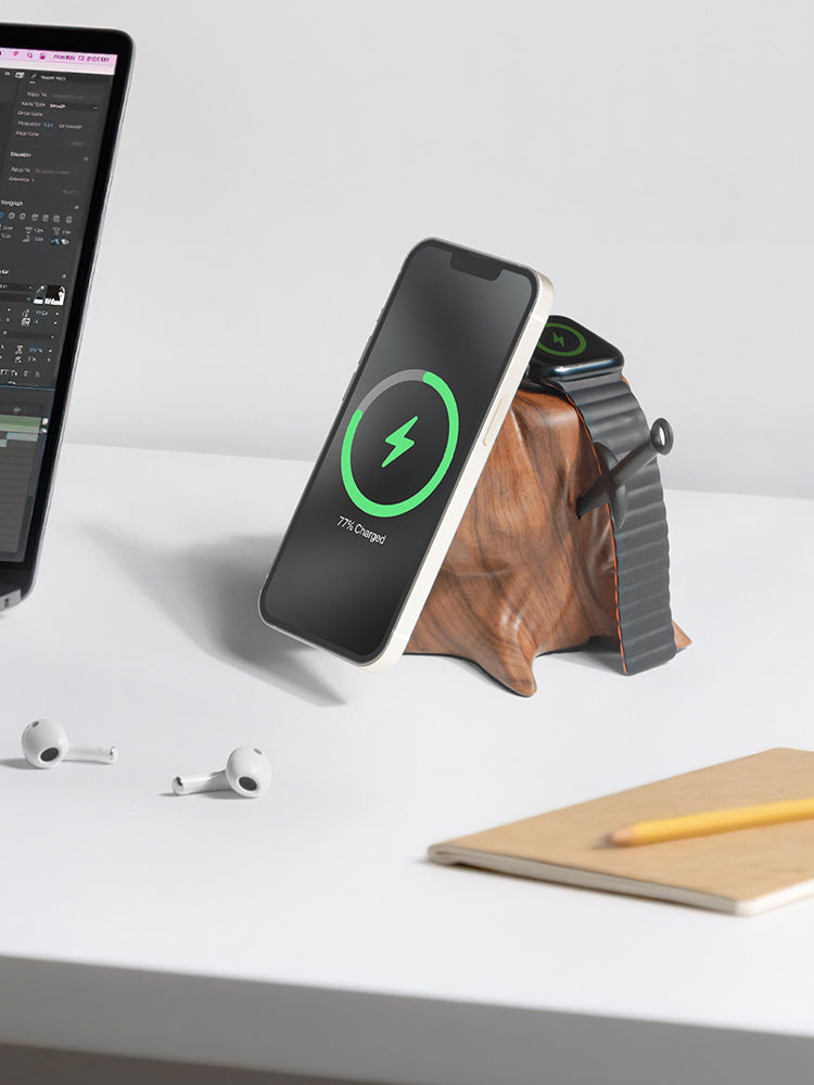 creative-magsafe-magnetic-wireless-charger-stump-shape-mobile-phone-holder