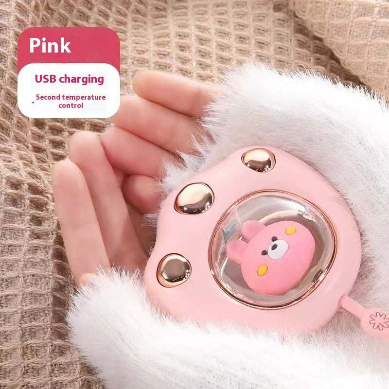 Hand Warmer Power Bank Usb Digital Display Portable Mini Heating Pad