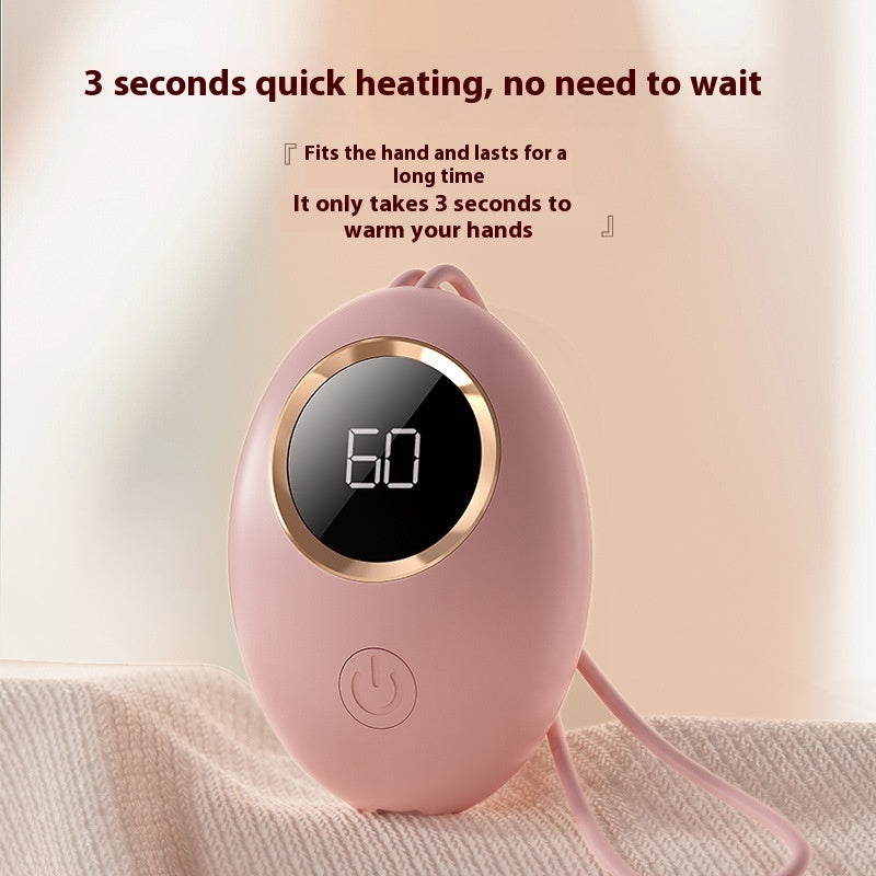 Hand Warmer Power Bank Usb Digital Display Portable Mini Heating Pad
