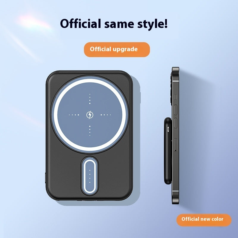 Power Bank Magsafe Magnetic Wireless Charger in upgraded style and new color, showcasing sleek design and features.